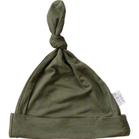 Olive Bamboo Newborn Knot Hat - BIG FRENCHIES