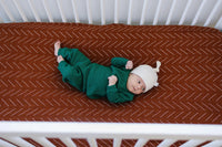 Rust Mudcloth Muslin Crib Sheet - BIG FRENCHIES