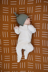 Mustard Mudcloth Muslin Crib Sheet - BIG FRENCHIES