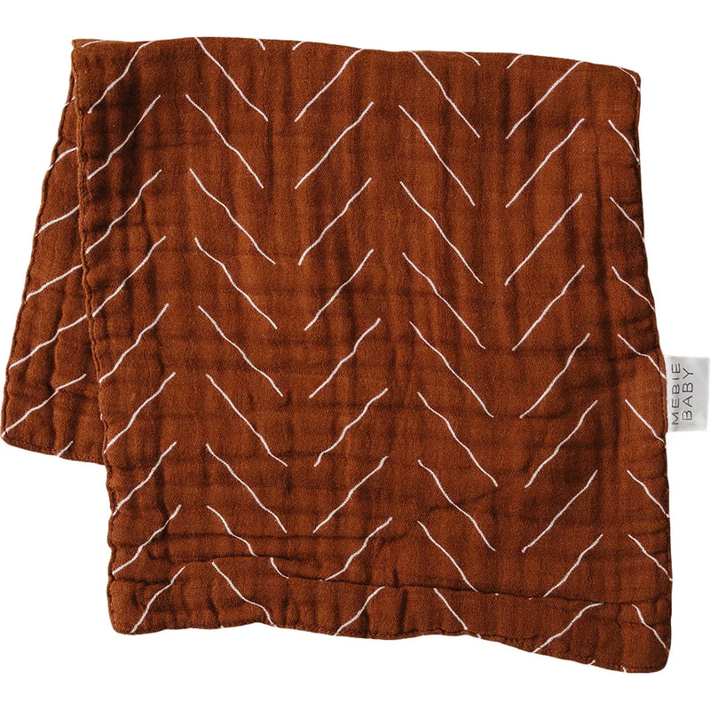 Rust Mudcloth Burp Cloth - BIG FRENCHIES