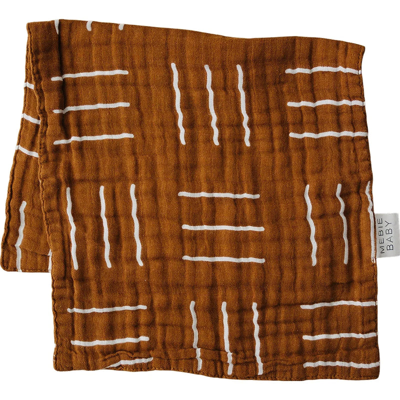 Mustard Mudcloth Muslin Burp Cloth - BIG FRENCHIES