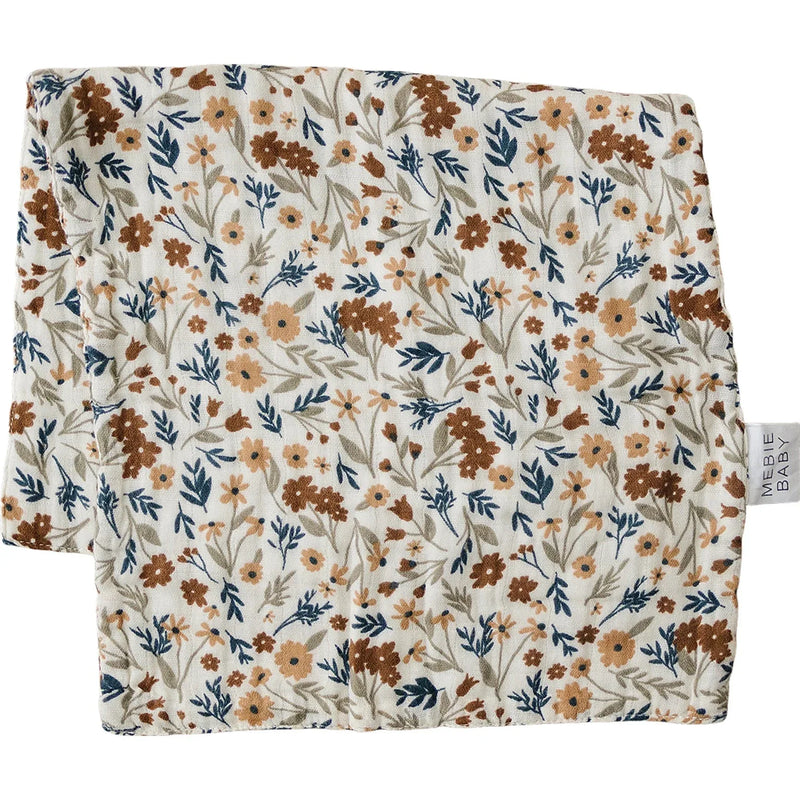 Harvest Floral Muslin Burp Cloth - BIG FRENCHIES