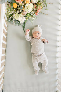 Sage Bamboo Stretch Crib Sheet - BIG FRENCHIES