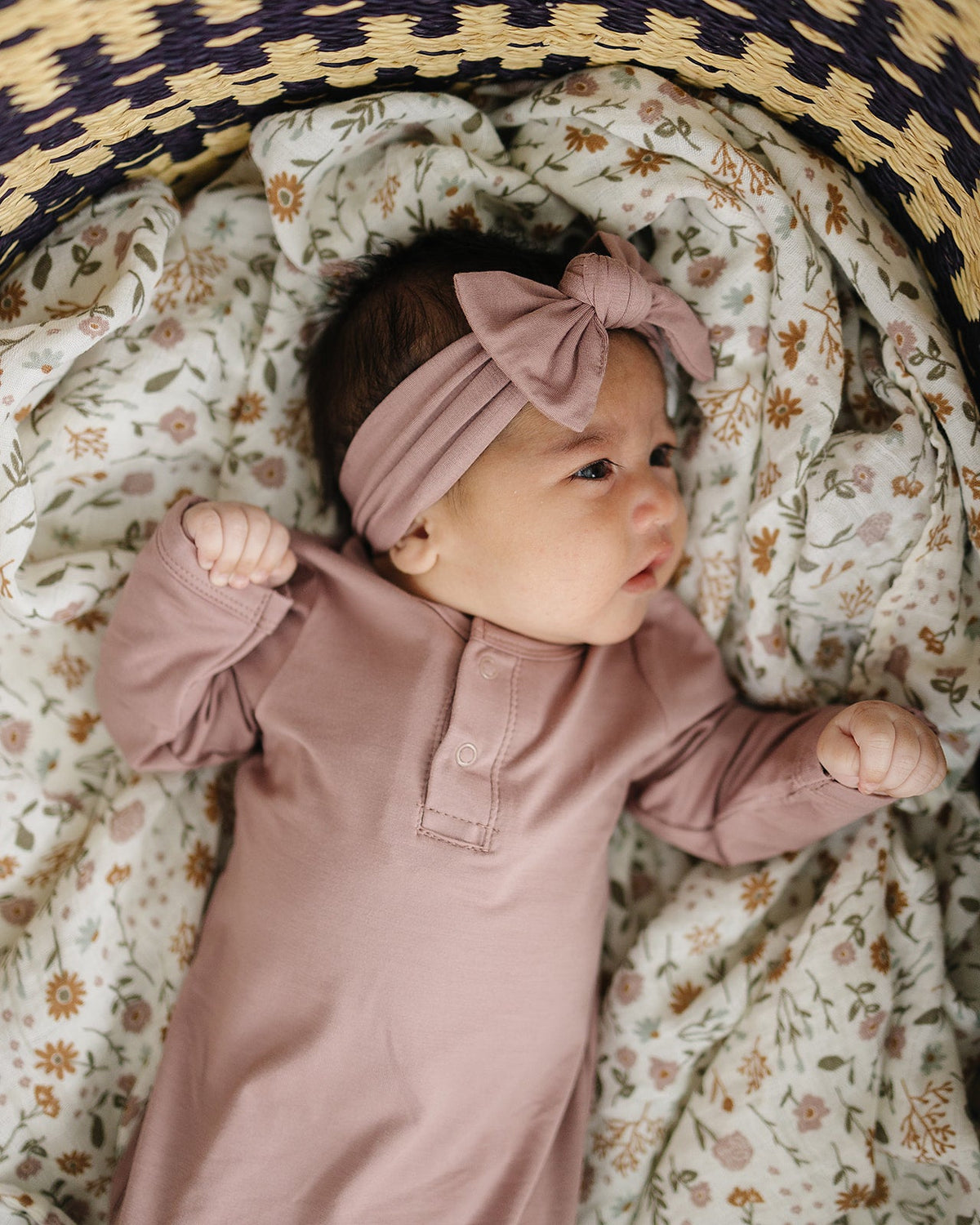 Dusty Rose Bamboo Head Wrap - BIG FRENCHIES