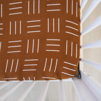 Mustard Mudcloth Muslin Crib Sheet - BIG FRENCHIES