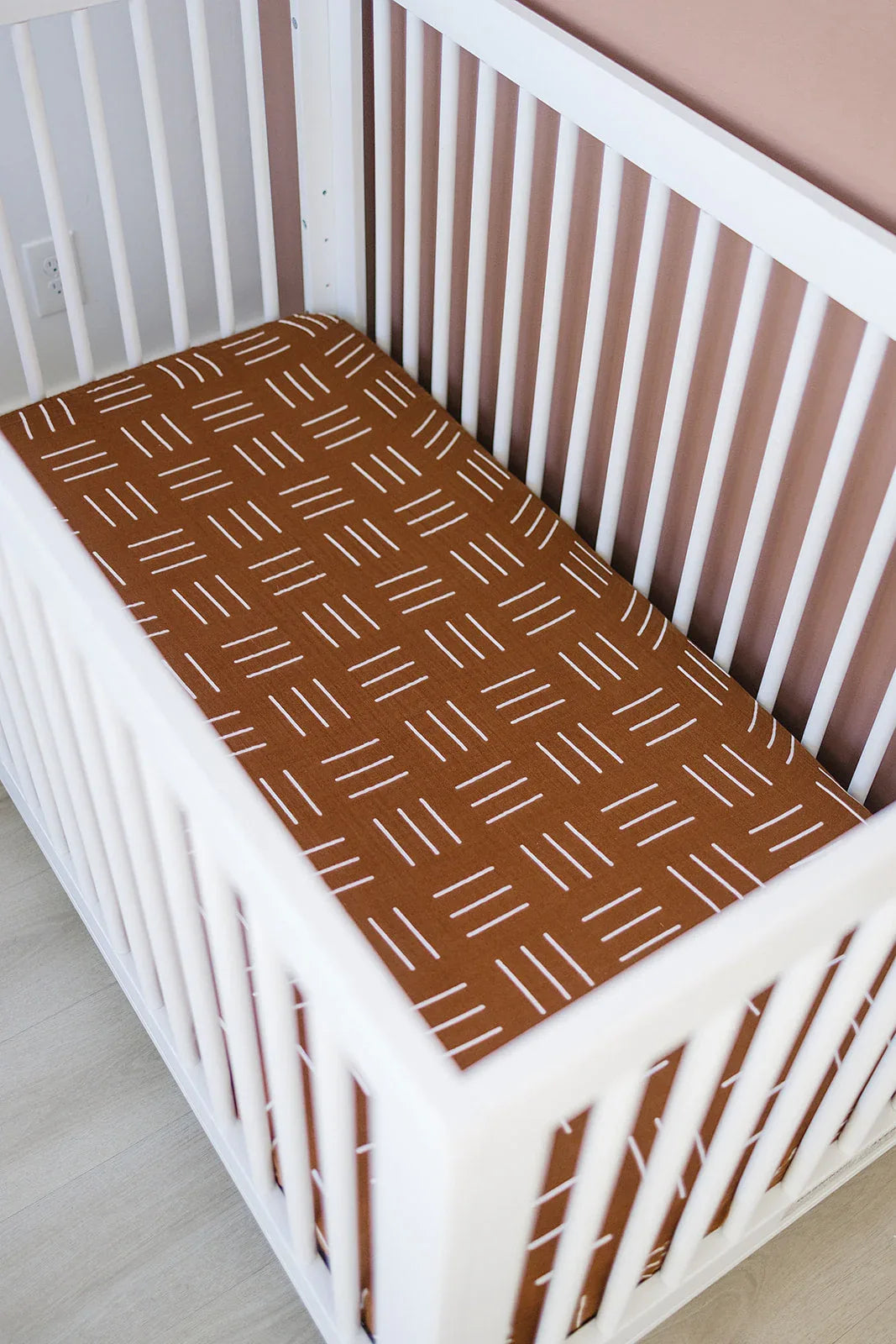 Mustard Mudcloth Muslin Crib Sheet - BIG FRENCHIES