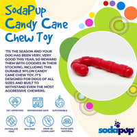 Candy Cane Nylon Dog Toy for Aggressive Chewers | USA Made | SodaPup - BIG FRENCHIES