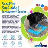 Surf's Up eMat - Small Lickmat for Dogs and Cats | Beach-Themed Design | SodaPup - BIG FRENCHIES