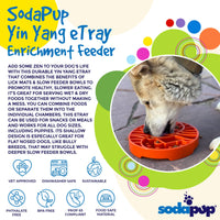 Sun and Moon eTray - Shallow Slow Feeder Dog Bowl for Enrichment | USA Made - BIG FRENCHIES