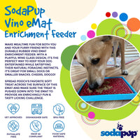 Vino Dog eMat - Enrichment Lick Mat For Dogs and Cats | Wine-Inspired Design| SodaPup - BIG FRENCHIES