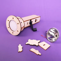 Hand-Crank Flashlight DIY Kit, Educational STEM Toy - BIG FRENCHIES