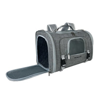 Mr. Peanut's Monterey Series Airline Compliant Horizontal Backpack Pet Carrier - BIG FRENCHIES