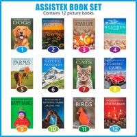Picture Book Set for Seniors with Dementia - Alzheimer's Activity for Adults - for Patients in Nursing Home - Gifts for Elderly - Memory Care Games - Stroke Rehab - Brain Exercise - Parkinson Product