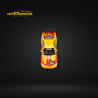 Fast Speed Nissan Skyline GT-R R34 Z-Tune Yellow-Red Livery 1:64