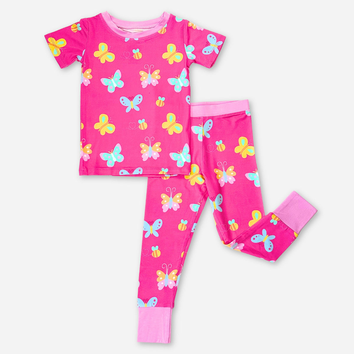Flutterpop Short Sleeve Pajama Set - BIG FRENCHIES