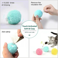 Interactive Ball Smart Cat Toys – Plush Electric Catnip Training Toy - BIG FRENCHIES