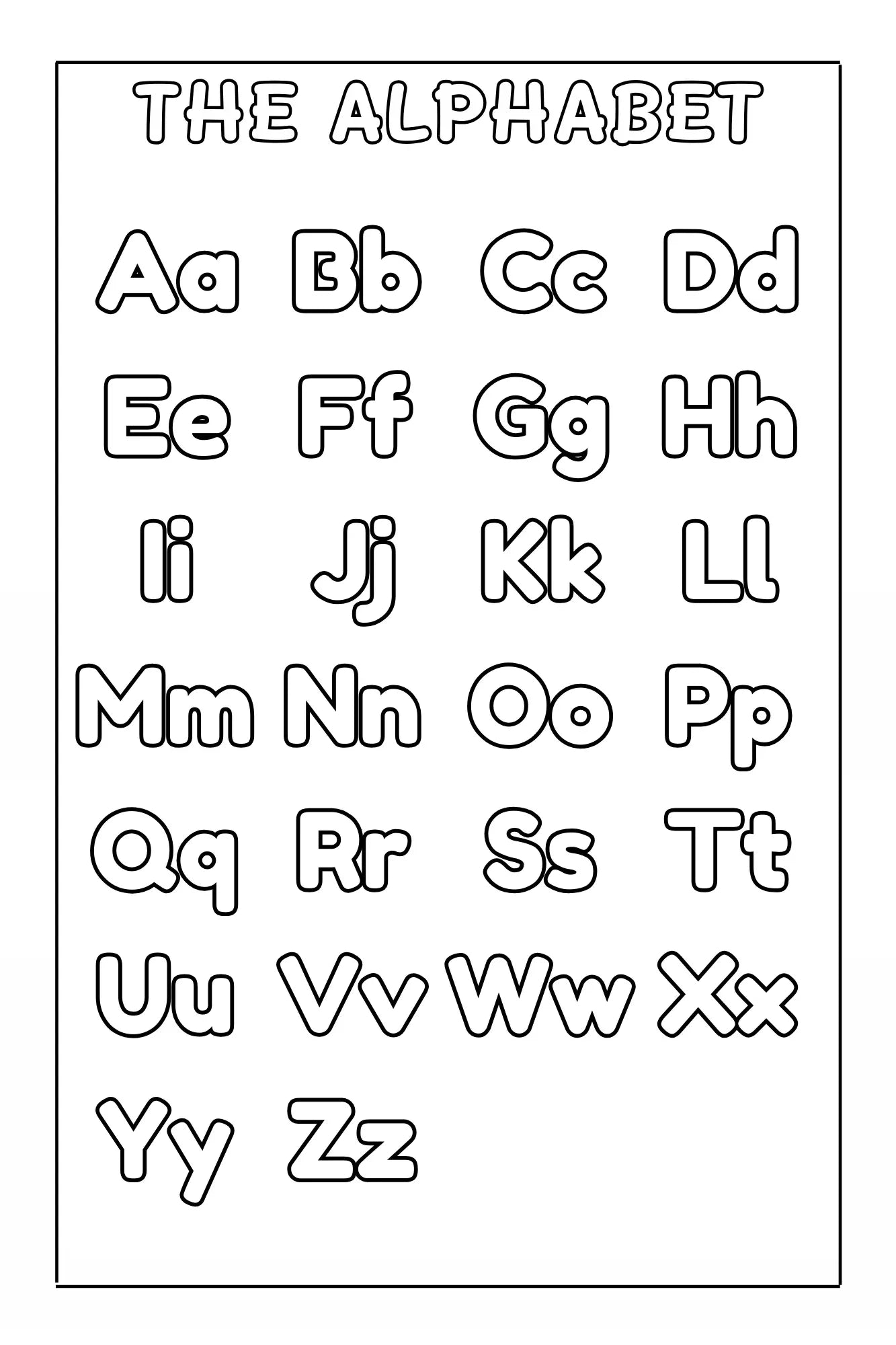 ABC Pigments: Learn, Trace and Color Through the Alphabet Activity Coloring Book - BIG FRENCHIES
