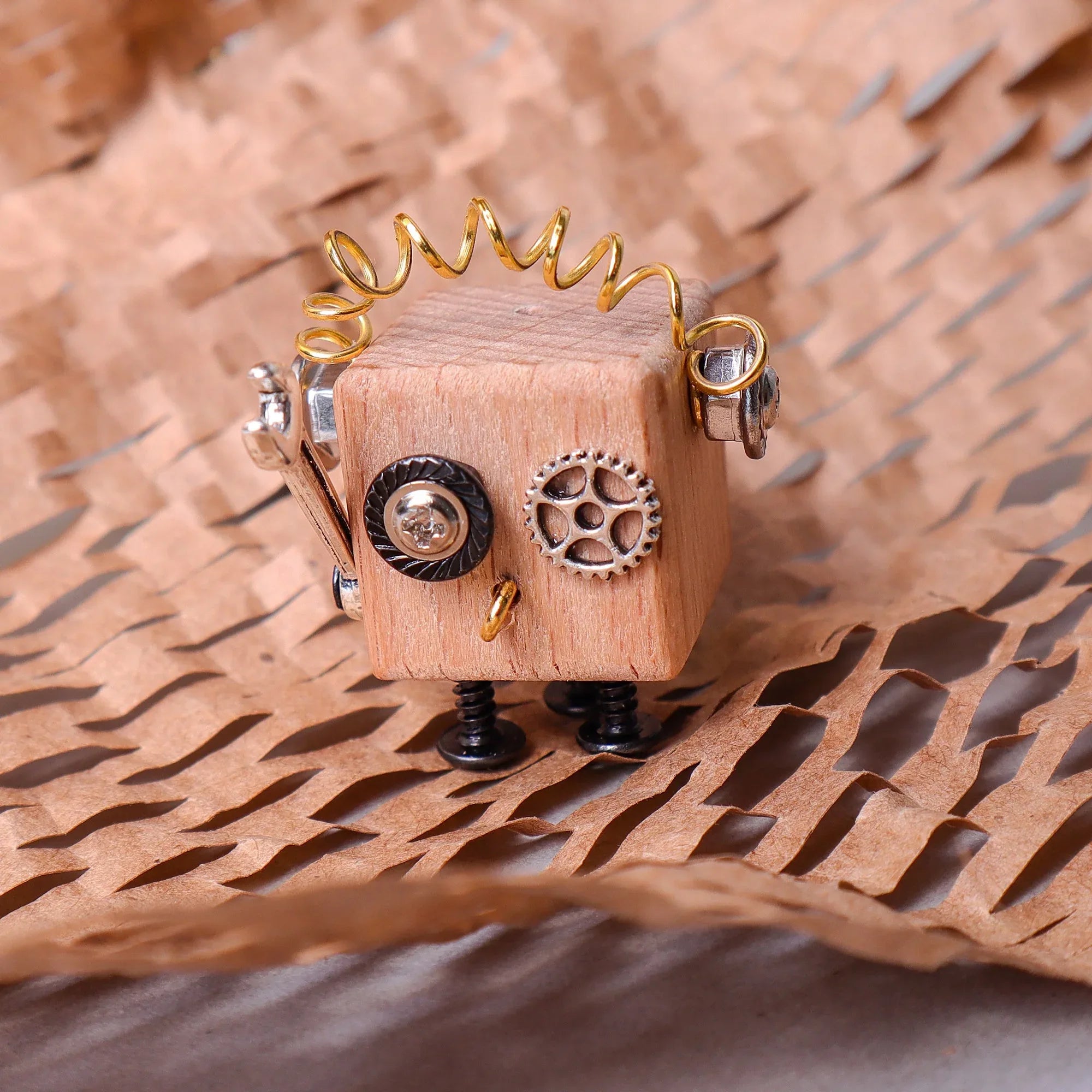 DIY Timberbot Kit – Build 2 Wooden Robots, Make Keychains & Necklaces - BIG FRENCHIES