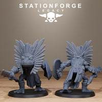 3D Printed Bogkin Spearmen by StationForge Miniatures