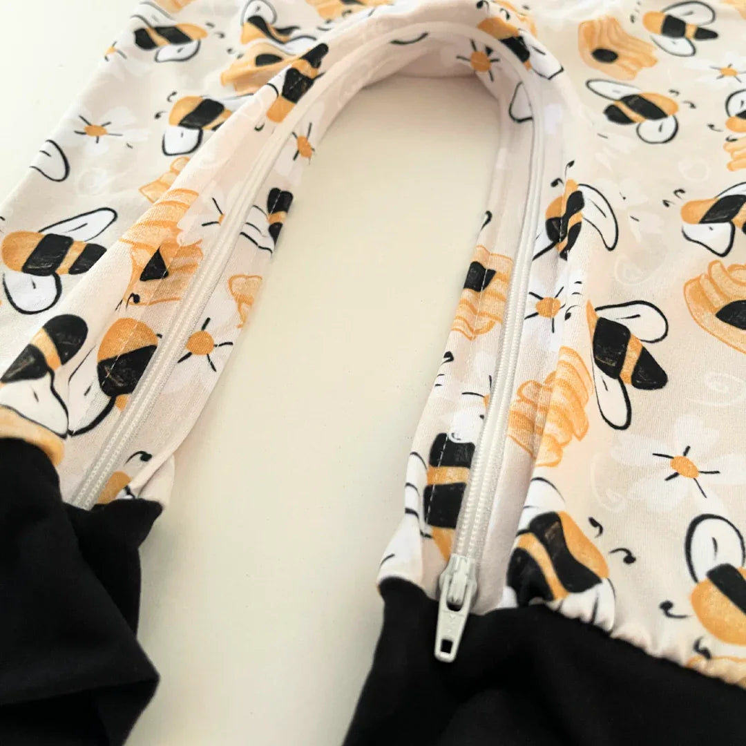 Busy Bee Zip Romper - BIG FRENCHIES