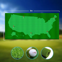 Golf Putting Green (16ft, Style US Map) - BIG FRENCHIES