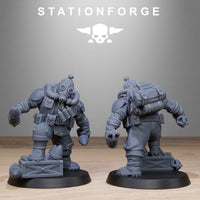3D Printed GrimGuard Jungle Fighter Mutants x10 by StationForge Miniatures