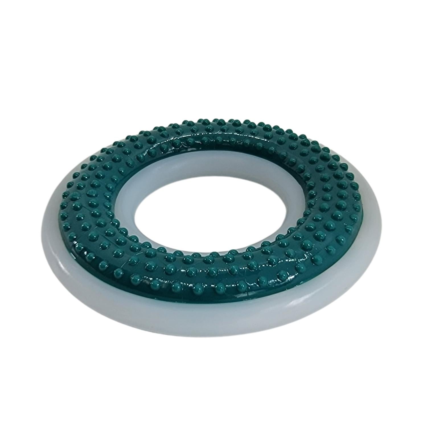 TPR & Nylon Dental Chew Ring Toy for Dogs - Ideal for Aggressive Chewers – (4" Diameter) - BIG FRENCHIES