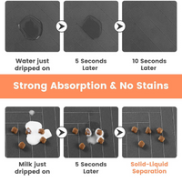 Absorbent Dog Food Mat Waterproof Pet Feeding Mat for Dogs & Cats - BIG FRENCHIES