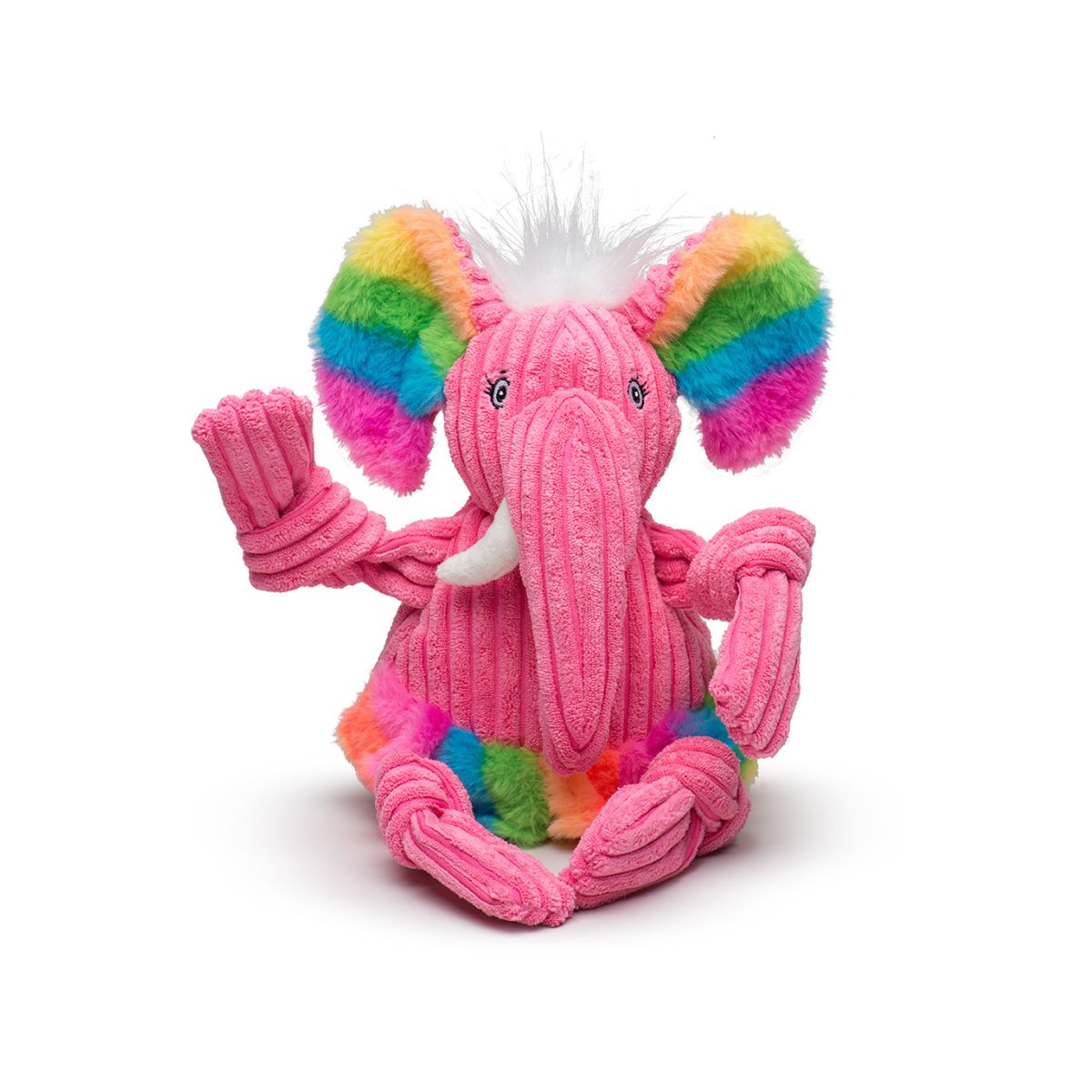 Rainbow Elephant Knottie® Plush Dog Toy - BIG FRENCHIES