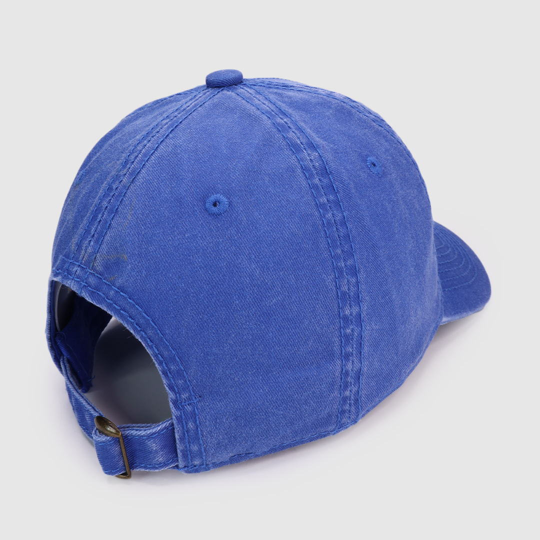 Tequila Drinker Blue Wash Strap Back Dad Hat Custom Embroidered