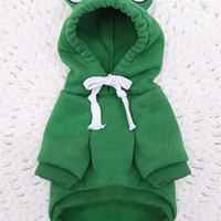 Cute Frog Pet Sweater – Green Hoodie for Small & Medium Dogs - BIG FRENCHIES