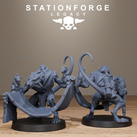 3D Printed Rotfang Plague Bearers by Stationforge Legacy Miniatures