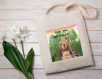Tote bag: reading themed