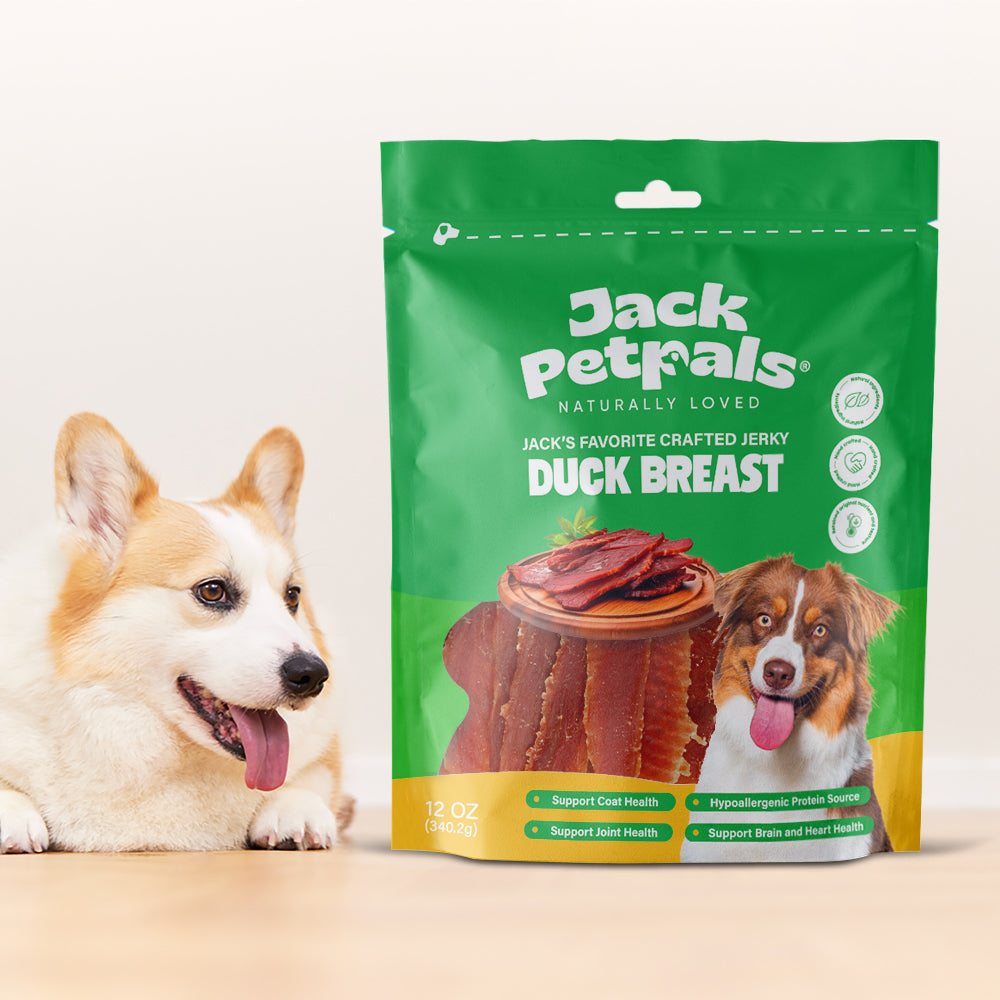 Jack PetPals Handcrafted Jerky Duck Breast Dog Treats (12oz) - BIG FRENCHIES