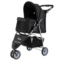 3 Wheel Pet Stroller for Small Dogs Cats up to 33 LBS