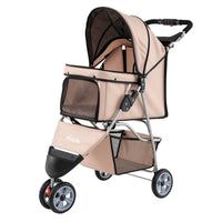 3 Wheel Pet Stroller for Small Dogs Cats up to 33 LBS
