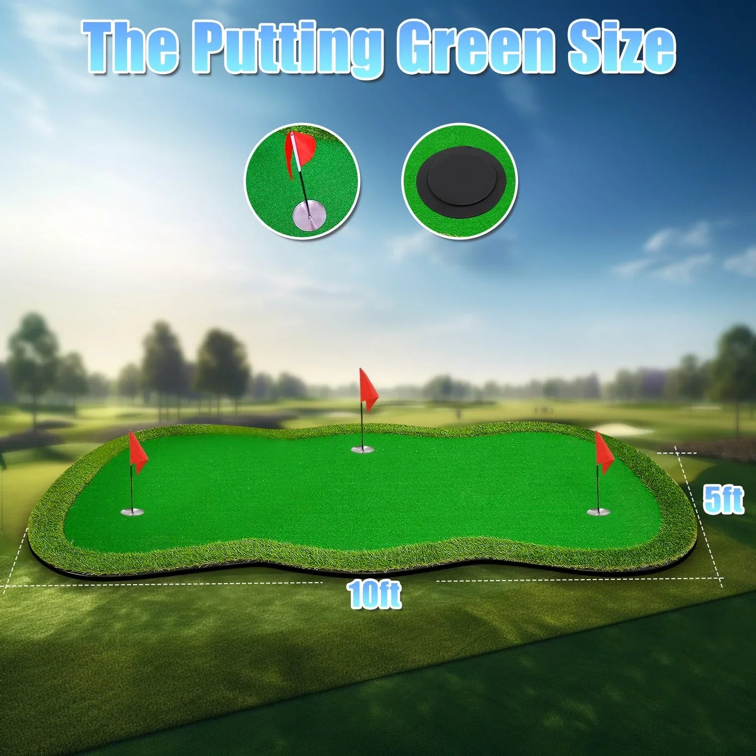 Golf Putting Green (5ft x 10ft) - BIG FRENCHIES