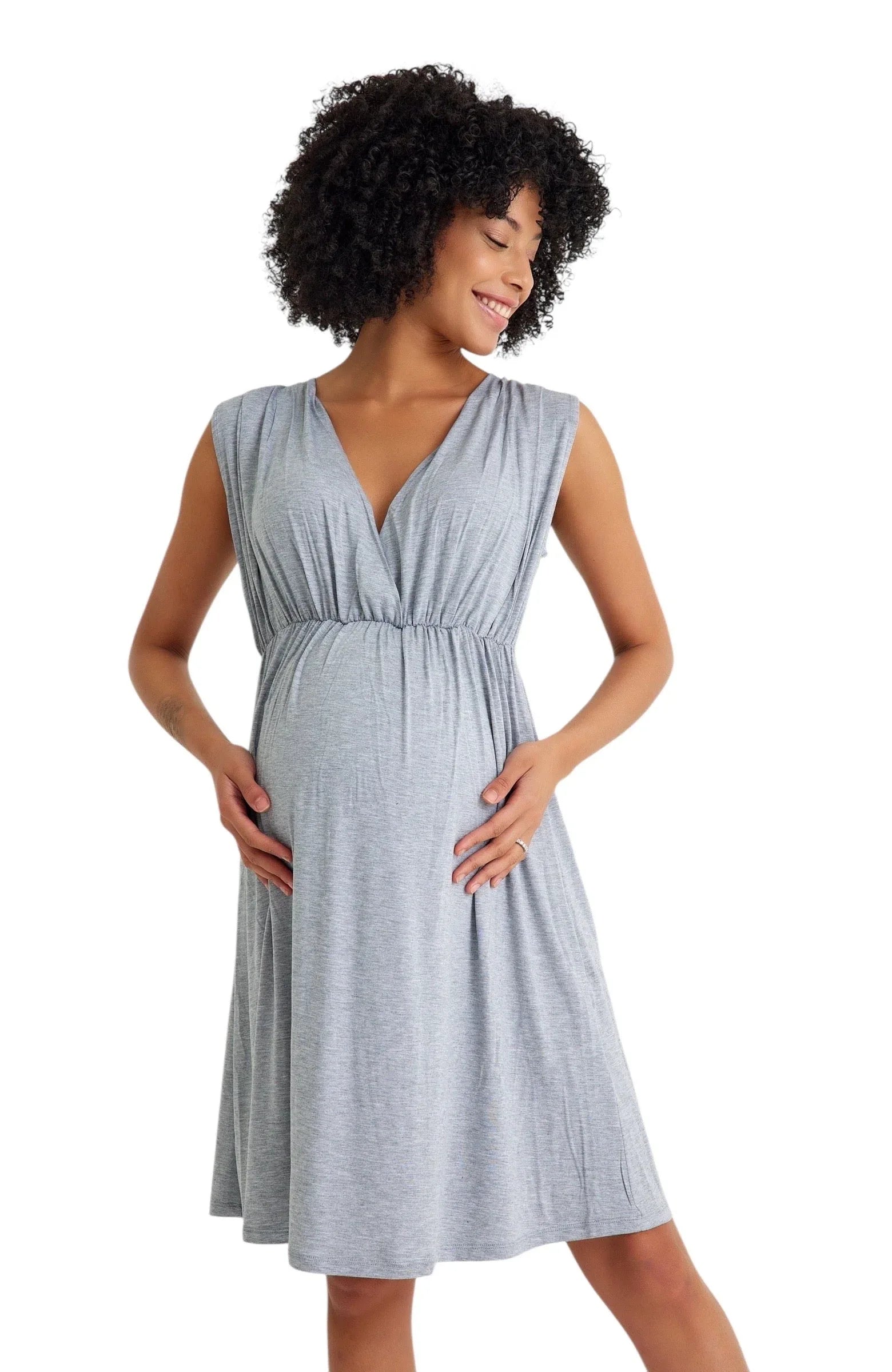 Sleep Well Maternity/Nursing Nightgown & Robe Set - BIG FRENCHIES