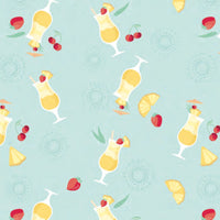 Miami Vice Fruit Smoothie Two-Piece Set