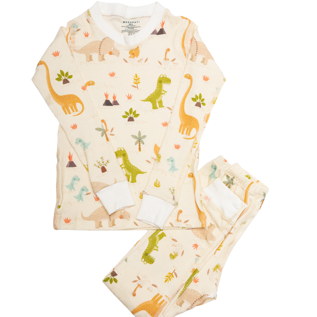 Dinosaur Organic Cotton Pajamas - BIG FRENCHIES