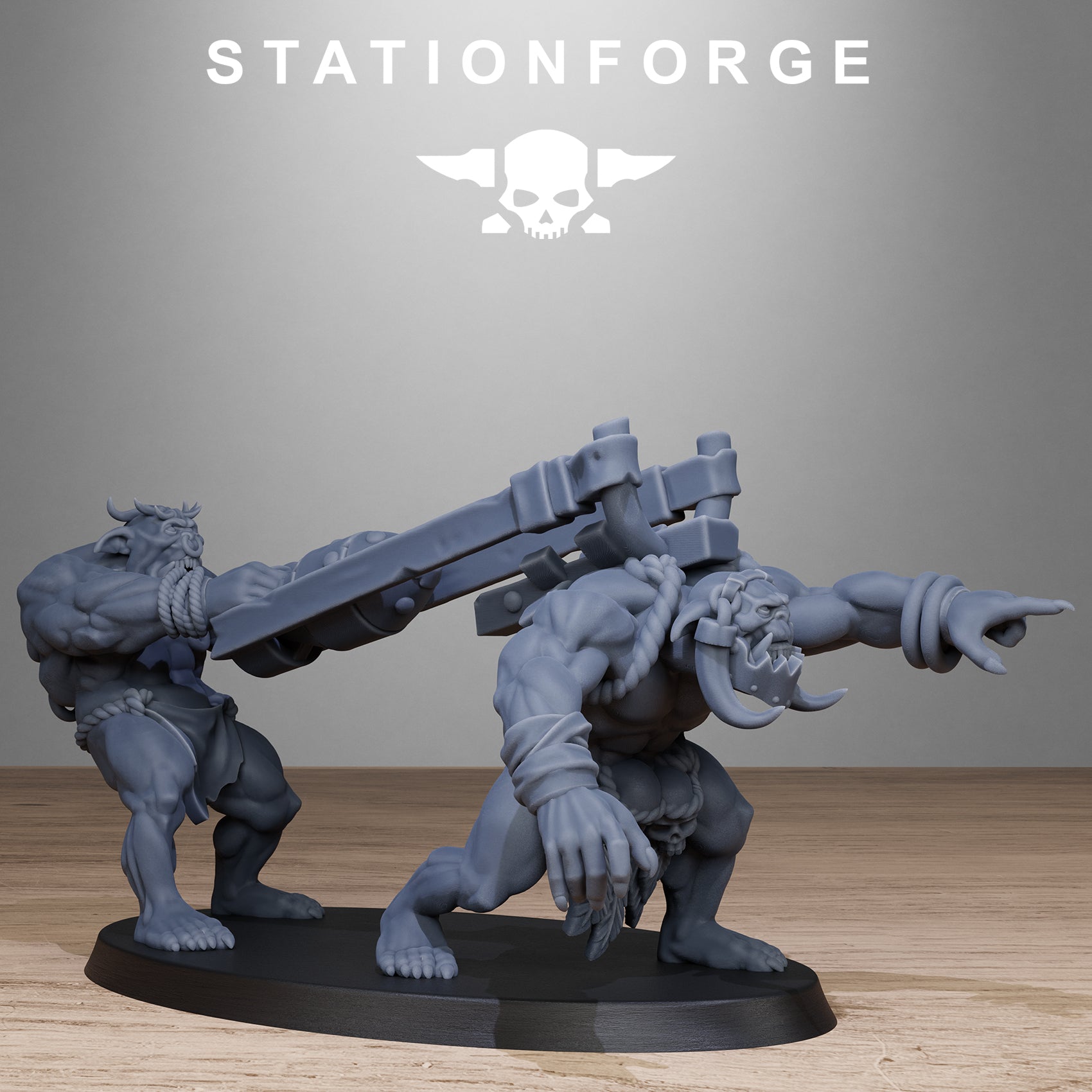 3D Printed Orkaz Tribal Infantry by StationForge Miniatures