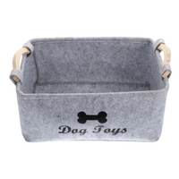 Dog Toy Storage Basket – Felt Organizer Bin for Pets - BIG FRENCHIES