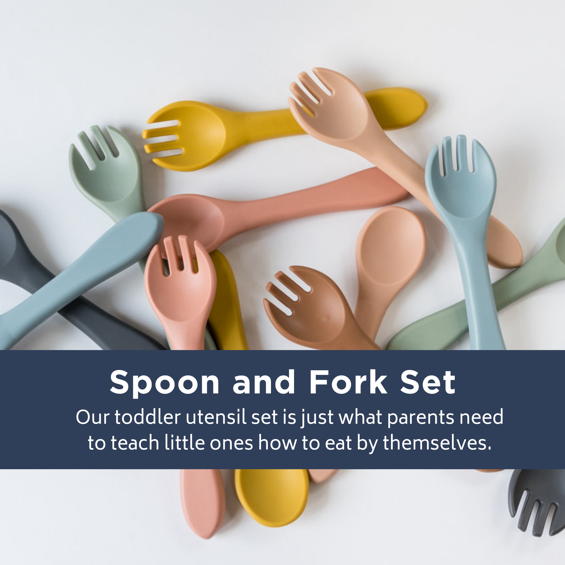 Dusty Rose Spoon and Fork Set