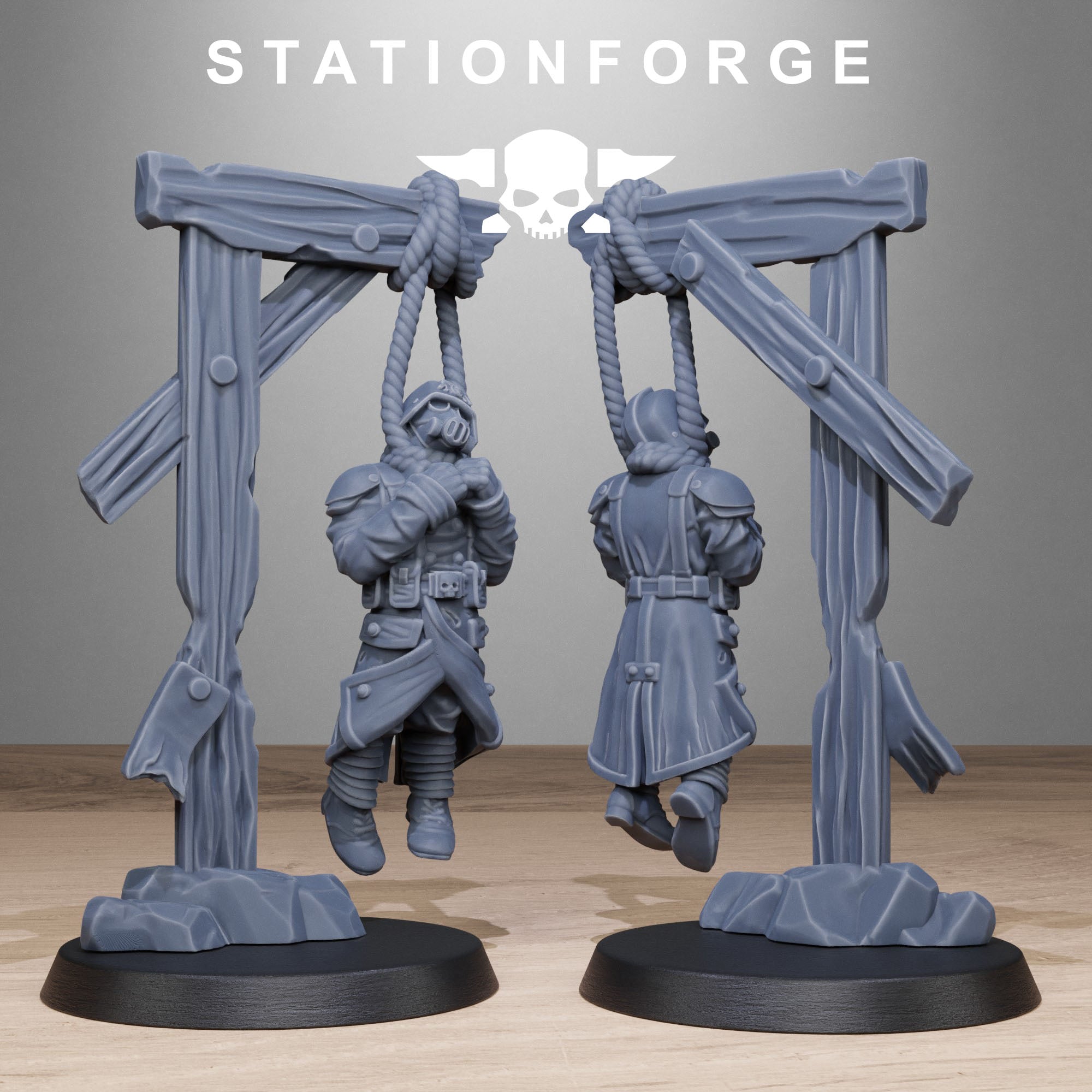 3D Printed GrimGuard Objective Markers by Stationforge Miniatures