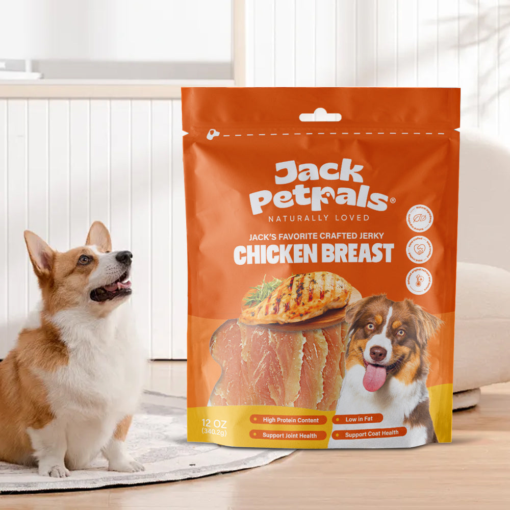 Jack PetPals Handcrafted Jerky Chicken Breast Dog Treats (12oz) - BIG FRENCHIES