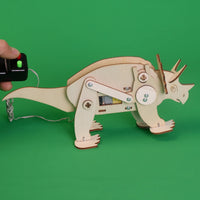 Dinosaur Robot Triceratops DIY Kit, Educational STEM Toy - BIG FRENCHIES