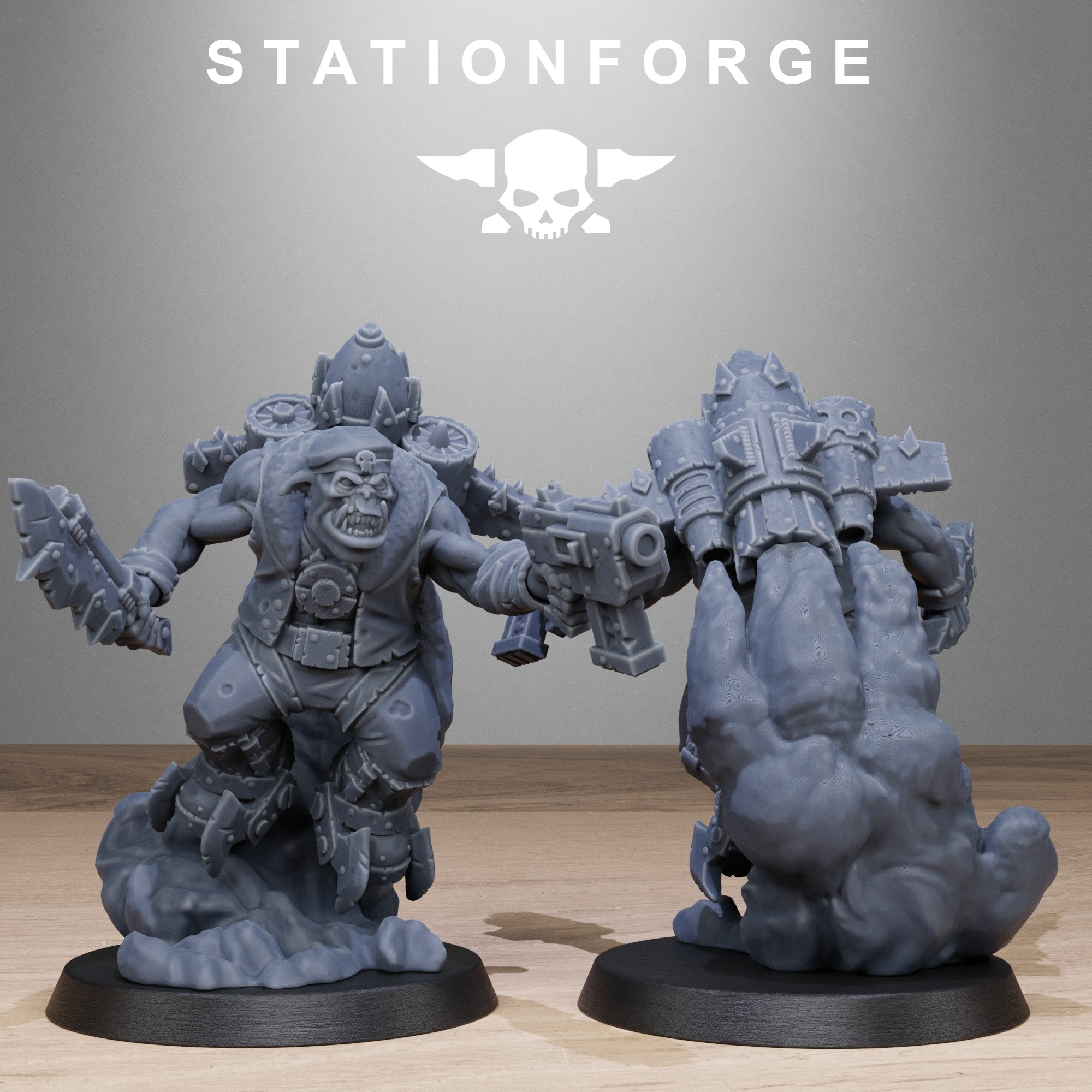 3D Printed Orkaz Flyers by StationForge Miniatures