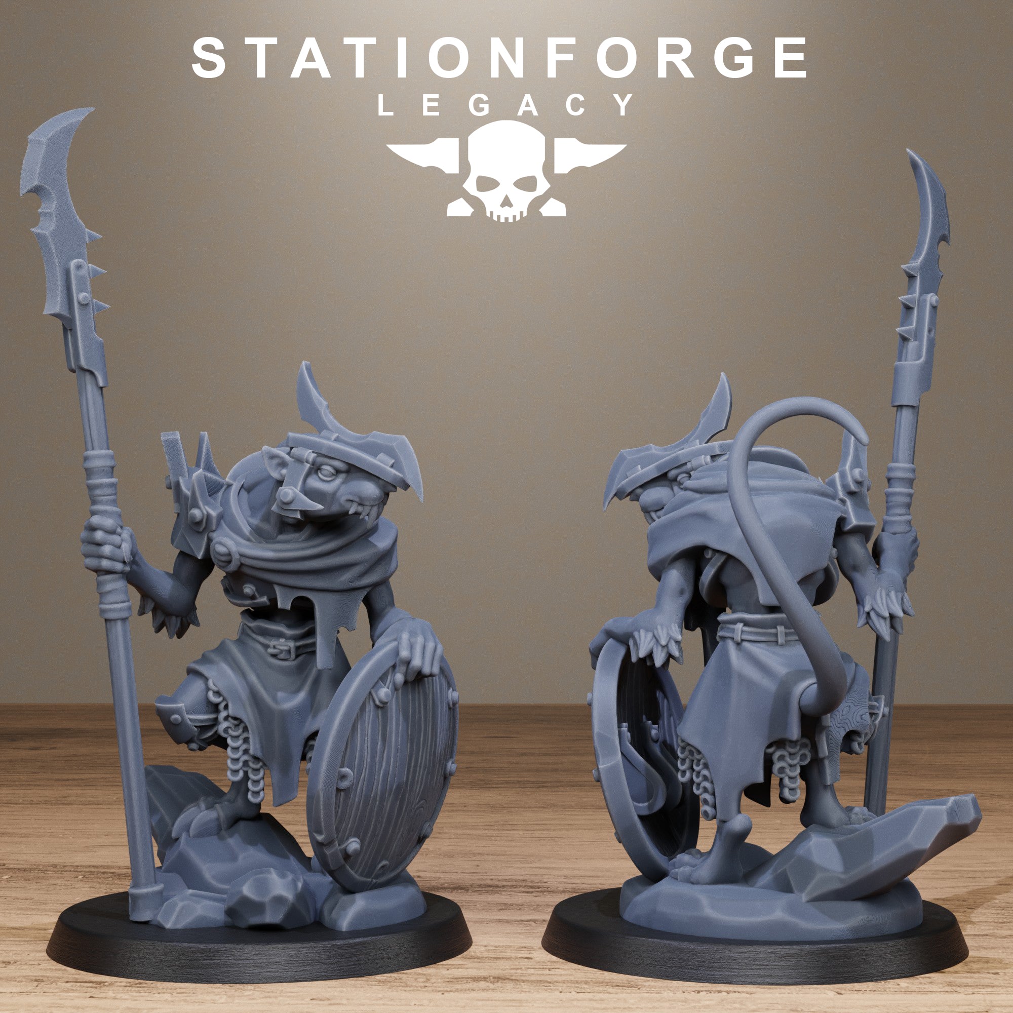 3D Printed Rotfang Melee Infantry by Stationforge Legacy Miniatures