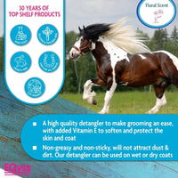 EQyss Survivor Mane & Tail Detangler 8 oz. Safe for Foals Mares Ponies & Horses
