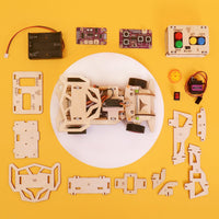 Steering Remote-Controlled Car DIY Kit, Educational STEM Toy - BIG FRENCHIES